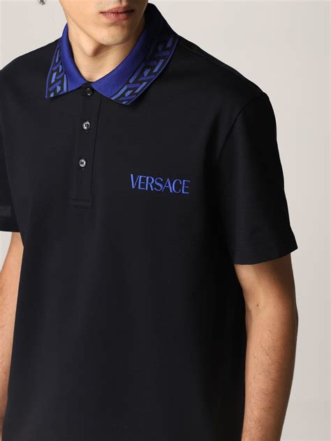 versace polo shirt for men|Versace shirt men's price.